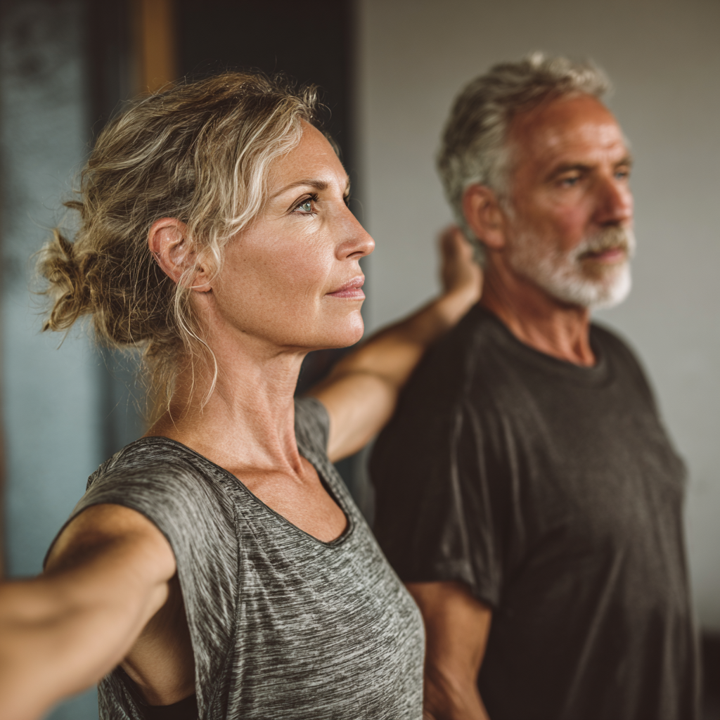 Professional consultation for middle-aged adults about movement wellness